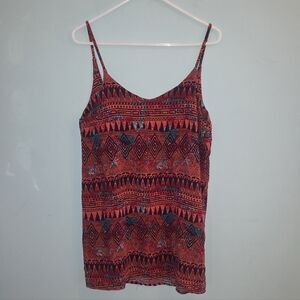 Hurley Multicolor Geometric Backless Dress